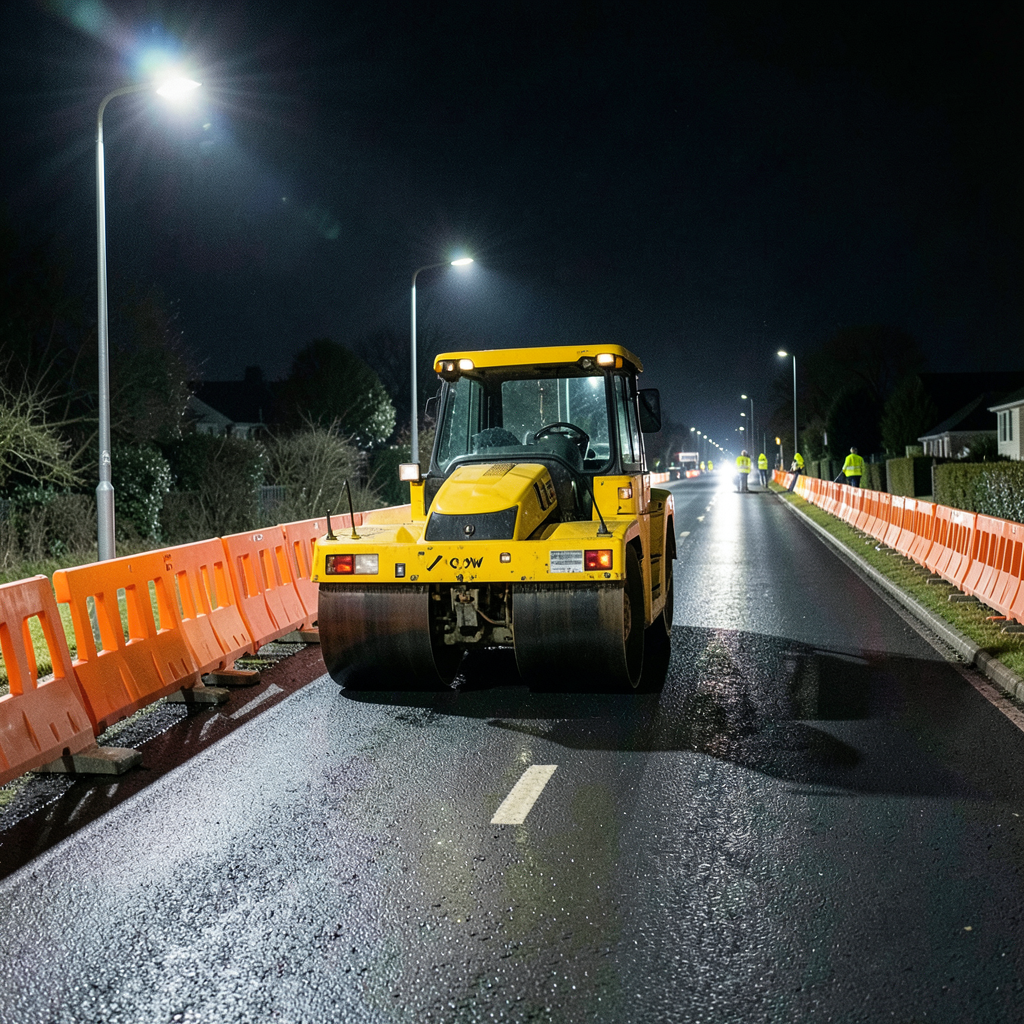 Monnow Way Newport resurfacing: phased overnight closures October 19-28